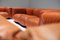 Vintage Cognac Leather Sofa by Mario Marenco for Arflex, Set of 2 14