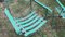 French Distressed Painted Iron Garden Armchairs, 1920s, Set of 2 16