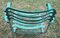 French Distressed Painted Iron Garden Armchairs, 1920s, Set of 2 9