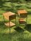 Tables de Chevet Industrielles en Métal et Bois, Italie, 1960s, Set de 2 4