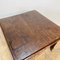 English Victorian Square Mahogany Dining Table on Brass Castors, Image 8