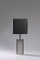 Italian Table Lamp in Brushed Steel and Acrylic Glass, 1970s, Image 1