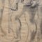 Artista della scuola romana, Terme romane, anni '60, matita su carta, con cornice, Immagine 14