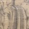 Artista de la escuela romana, The Roman Bath, años 60, Lápiz sobre papel, Enmarcado, Imagen 8