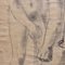 Römischer Künstler, The Roman Bath, 1960er, Bleistift auf Papier, Gerahmt 10