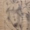 Artista de la escuela romana, The Roman Bath, años 60, Lápiz sobre papel, Enmarcado, Imagen 9