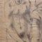 Roman School Artist, The Roman Bath, 1960s, Pencil on Paper, Framed 9