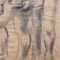 Artista de la escuela romana, The Roman Bath, años 60, Lápiz sobre papel, Enmarcado, Imagen 13