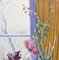 Yoritsuna Kuroda, Still Life with Flowers and Snow, 1974, Oil on Canvas 25