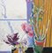Yoritsuna Kuroda, Stillleben mit Blumen und Schnee, 1974, Öl auf Leinwand 24