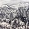 Pierre Dionisi, Mediterranean Landscape, 1930s, Ink on Paper, Framed 8