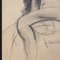 Guillaume Dulac, Il nudo seduto, anni '20, Disegno a matita su carta, con cornice, Immagine 7