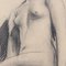 Guillaume Dulac, Il nudo seduto, anni '20, Disegno a matita su carta, con cornice, Immagine 5