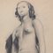 Guillaume Dulac, The Assis Nude, 1920s, Dessin au Crayon sur Papier, Encadré 4