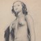 Guillaume Dulac, The Seated Nude, 1920s, Pencil Drawing on Paper, Framed, Image 4