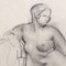 Guillaume Dulac, Portrait of Reposing Nude, 1920s, Pencil on Paper, Framed 4