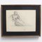 Guillaume Dulac, Portrait of Reposing Nude, 1920s, Pencil on Paper, Framed, Image 1