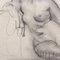 Guillaume Dulac, Portrait of Reposing Nude, 1920s, Pencil on Paper, Framed 5