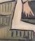 Berliner Schulkünstler nach Picasso, kniender Akt und mysteriöse Figur, 1960er-70er, Oil on Board, gerahmt 15