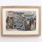 Alfred Salvignol, Sailors in the Port of Nice, 1950s, Mixed Media, Framed 2