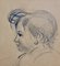 Guillaume Dulac, Retrato de una niña, años 20, Dibujo a lápiz sobre papel, enmarcado, Imagen 4