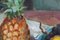 Lucien Martial, Still Life with Pineapple, 1960s, Oil on Paper, Framed 11