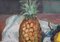 Lucien Martial, Still Life with Pineapple, 1960s, Oil on Paper, Framed, Image 4