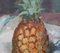 Lucien Martial, Still Life with Pineapple, 1960s, Oil on Paper, Framed, Image 5