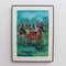 Pierre Gaillardot, The Racing Horses, anni '70, Guazzo su carta, con cornice, Immagine 2