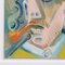 Raymond Debiève, Man Smoking a Pipe, 1960s, Oil on Board, Framed 9