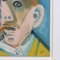 Raymond Debiève, Man Smoking a Pipe, 1960s, Oil on Board, Framed 8