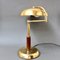 Lampe de Bureau Mid-Century en Laiton avec Bras Pivotant, Italie, 1950s 3