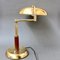 Lámpara de mesa italiana Mid-Century de latón con brazo giratorio, años 50, Imagen 4