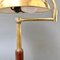 Lampada da tavolo Mid-Century in ottone con braccio girevole, Italia, anni '50, Immagine 8