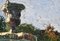 M. Phidias, Il parco, anni '20, Olio su tela, con cornice, Immagine 5
