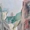 Roland DuBuc, Parisian Street Scene, 1970s, Watercolor, Framed 6
