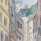 Roland DuBuc, Parisian Street Scene, 1970s, Watercolor, Framed 9