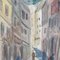 Roland DuBuc, Parisian Street Scene, 1970s, Watercolor, Framed, Image 10