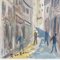 Roland DuBuc, Parisian Street Scene, 1970s, Watercolor, Framed, Image 13