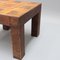 Tavolino vintage quadrato con ripiano in ceramica di Jacques Blin, Francia, anni '50, Immagine 19