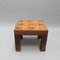 Vintage French Square Side Table with Ceramic Tile Top by Jacques Blin, 1950s, Image 8