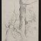 Guillaume Dulac, Madre con bambino sotto un albero, anni '20, disegno a matita, con cornice, Immagine 3