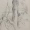 Guillaume Dulac, madre con niño debajo de un árbol, años 20, dibujo a lápiz, enmarcado, Imagen 5