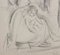Guillaume Dulac, Mutter mit Kind unter einem Baum, 1920er, Bleistiftzeichnung, gerahmt 7