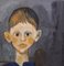 Raymond Debiève, Porträt eines Jungen auf einem Stuhl, 1960er, Gouache auf Papier, gerahmt 5
