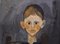 Raymond Debiève, Portrait of Boy in a Chair, 1960s, Gouache on Paper, Framed, Image 7