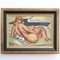 Louis Latapie, Nude Posing on the Sofa, 1940s, Oil on Canvas, Framed 2