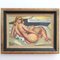 Louis Latapie, Nude Posing on the Sofa, 1940s, Oil on Canvas, Framed, Image 2