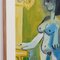 Raymond Debiève, Donna nuda in casa, 1969, Olio su carta, con cornice, Immagine 11