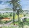 Robert Humblot, Die Bucht von Fort-de-France Martinique, 1959, Öl auf Leinwand, Gerahmt 9